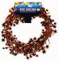 Buy Burgundy Star 25' Wire Garland for only $5.99 byForum