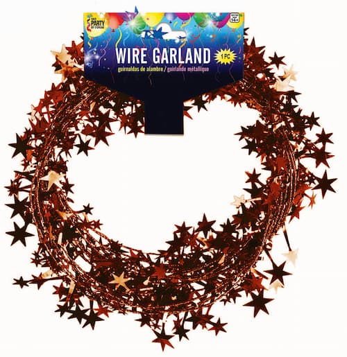 Buy Burgundy Star 25' Wire Garland for only $5.99 byForum