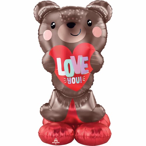 Buy Valentine's Day AirLoonz Brown Teddy Bear 49" Foil Balloon for only $19.99 by Anagram