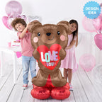 Buy Valentine's Day AirLoonz Brown Teddy Bear 49" Foil Balloon for only $19.99 by Anagram