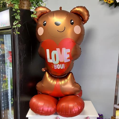 Buy Valentine's Day AirLoonz Brown Teddy Bear 49" Foil Balloon for only $19.99 by Anagram