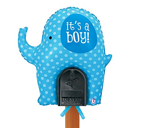 Buy Welcome Home Baby  It's a Boy Blue Elephant Mailbox Balloon for only $12.99 by Anagram