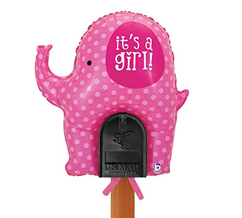 Buy  Welcome Home Baby - It's a Girl Pink Elephant Mailbox Balloon for only $9.49 byAnagram
