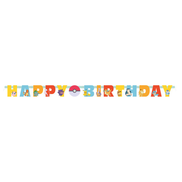 Pokémon “Happy Birthday” Jointed Banner, 1ct